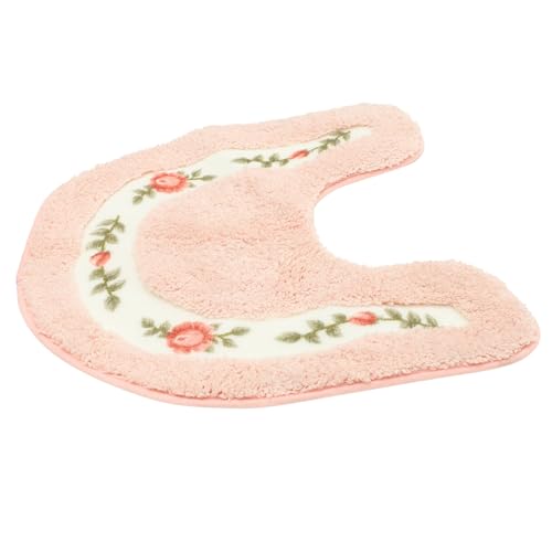 Beaupretty U Förmige rutschfeste Toilettenmatte Pastellfarben Weiche Badezimmerunterlage für Sicheren Geeignet für Bad Gästezimmer und von Beaupretty