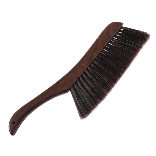 Beaupretty Weicher Staubbesen mit Langlebigen Borsten Feine Bürste für Teppich Kleidung und Bett Flexibler Griff aus Holz Platzsparend und Vielseitig für Haushalt und Auto Geeignet von Beaupretty
