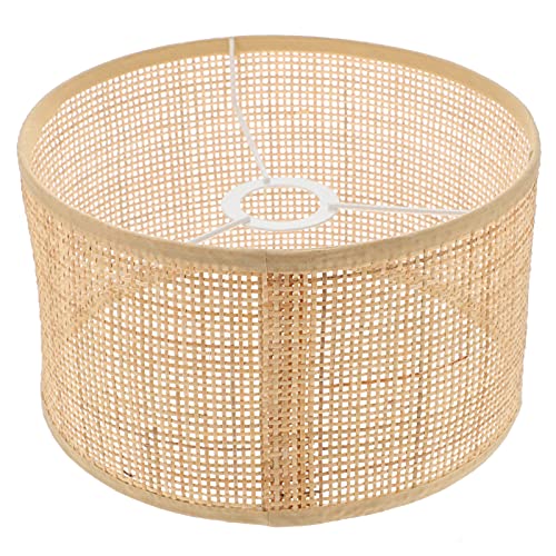 Beaupretty Wicker Lampe Schatten Rattan Kronleuchter Lampe Schatten Woven Decke Licht Abdeckungen Clip Auf Birne Lampenschirm für Tisch Wand Boden Decke Lampe von Beaupretty