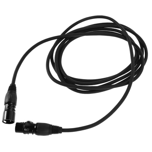Beaupretty Xlr Mikrofonkabel Schwarz Pin Goldkontakt Male zu Female für Studio Konzert Live Streaming Langlebiges Robustes Audiokabel mit Einfacher Verbindung für Mixer und Mikrofone von Beaupretty