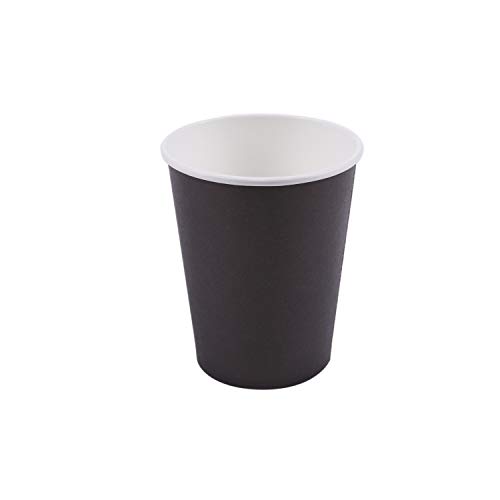 Beausoleil 20 Pappbecher (9Oz) - Unifarben Geburtstagsparty Geschirr Catering (Schwarz) von Beausoleil