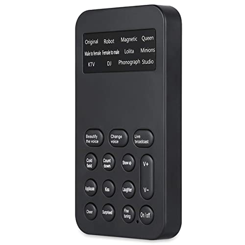 Beausoleil Stimmwechsler Mikrofon, tragbar, Stimmverzerrer mit Multifunktions-Soundeffektmaschine für Telefon / (S9) von Beausoleil