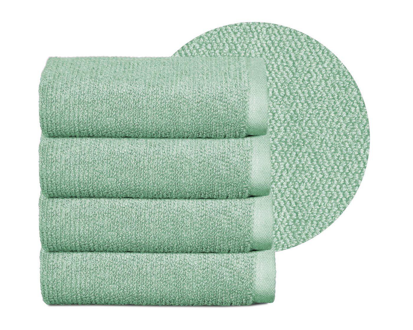 Beautex Handtuch Set Handtuch Set, Made in Europe, Frottier, (Multischlaufen-Optik, Frottier Premium Set aus 100% Baumwolle 550g/m) von Beautex