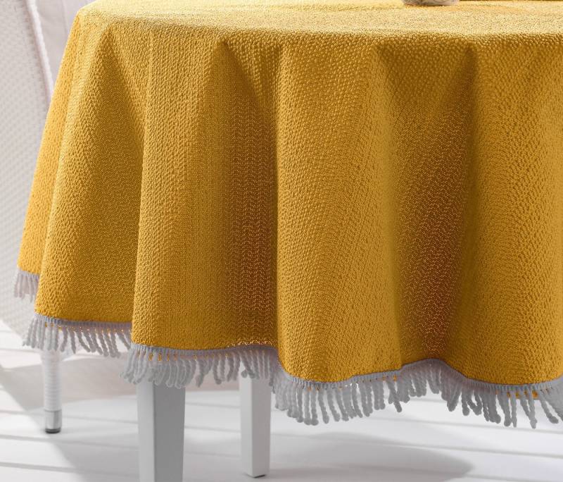 Beautex Tischdecke Garten Balkon Terrasse Camping Tischdecke, Eckig Rund Oval, Größe und (1-tlg) von Beautex