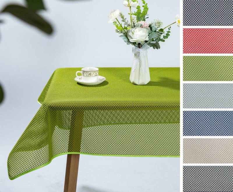 Beautex Tischdecke Kairo Weichschaum Tischdecke mit Paspelband, Garten Balkon Terrasse (1-tlg) von Beautex