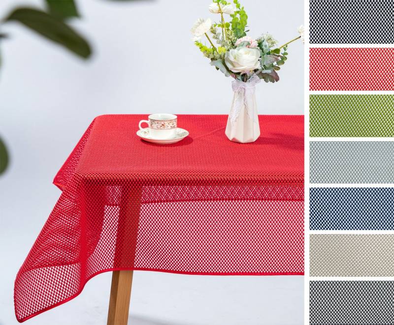 Beautex Tischdecke Kairo Weichschaum Tischdecke mit Paspelband, Garten Balkon Terrasse (1-tlg) von Beautex
