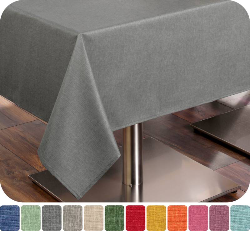 Beautex Tischdecke Tischdecke Tischläufer Leinen Struktur aus Baumwolle abwischbar (1-tlg) von Beautex