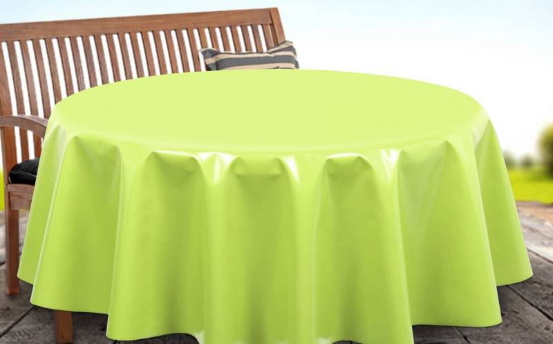 Beautex Tischdecke Uni Wachstuchtischdecke OVAL RUND ECKIG, Wachstuch abwischbar (1-tlg) von Beautex