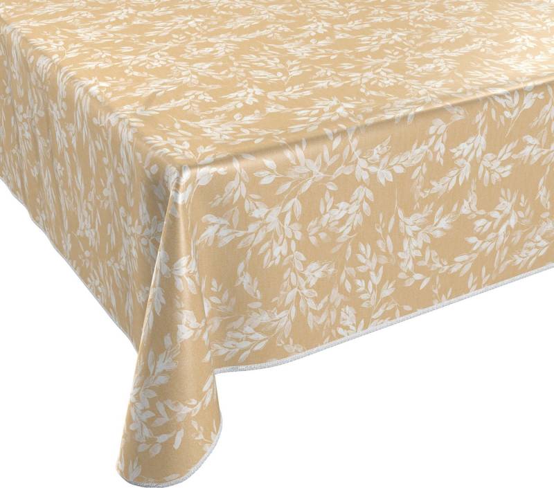 Beautex Tischdecke Wachstuch Tischdecke abwischbar rutschfest mit Paspelband Eckig Rund (1-tlg) von Beautex