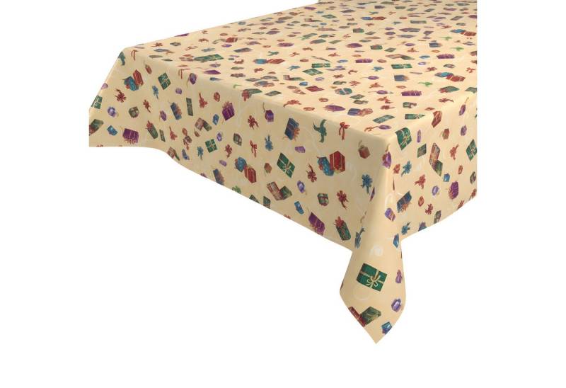 Beautex Tischdecke Wachstuchtischdecke abwischbar Tischdecke RUND ECKIG, Weihnachten (1-tlg) von Beautex