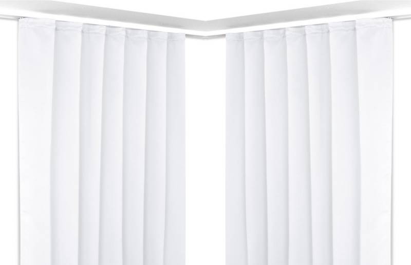 Beautex Verdunkelungsvorhang 2er Set Verdunkelungsgardine mit U-Band, Blackout Vorhang abdunkelnd, Kräuselband (2 St), verdunkelnd von Beautex