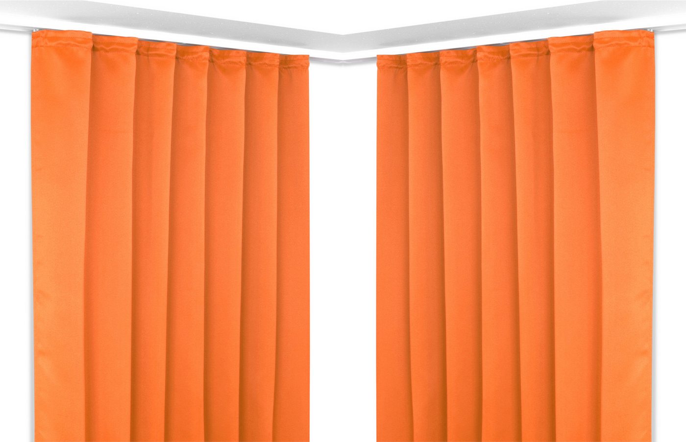Beautex Verdunkelungsvorhang 2er Set Verdunkelungsgardine mit U-Band, Blackout Vorhang abdunkelnd, Kräuselband (2 St), verdunkelnd von Beautex