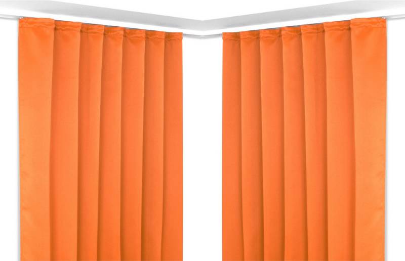 Beautex Verdunkelungsvorhang 2er Set Verdunkelungsgardine mit U-Band, Blackout Vorhang abdunkelnd, Kräuselband (2 St), verdunkelnd von Beautex