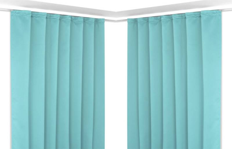 Beautex Verdunkelungsvorhang 2er Set Verdunkelungsgardine mit U-Band, Blackout Vorhang abdunkelnd, Kräuselband (2 St), verdunkelnd von Beautex