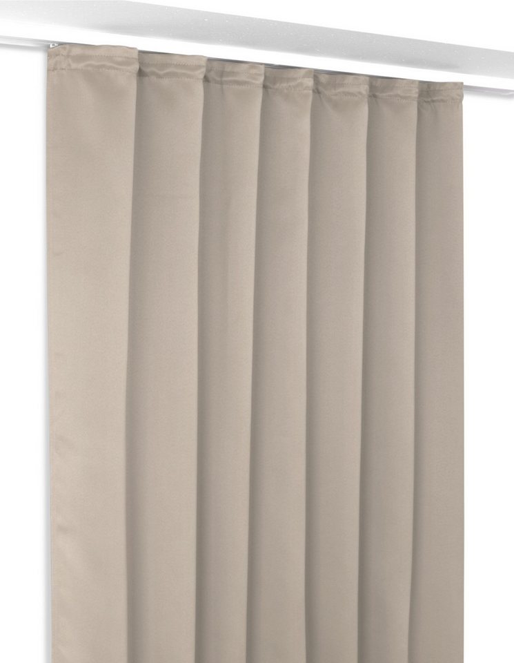 Beautex Verdunkelungsvorhang Verdunkelungsgardine Kräuselband Vorhang blickdicht abdunkelnd, Kräuselband (1 St), verdunkelnd von Beautex