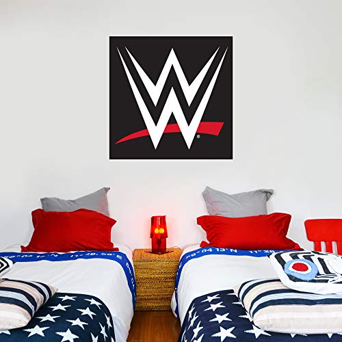 Beautiful Game WWE Wandtattoo, WWE-Logo, Vinyl, 120 x 120 cm, Schwarz von Beautiful Game