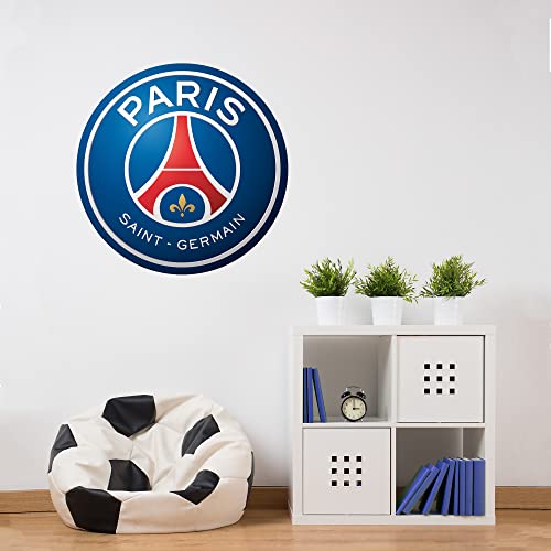 Beautiful Game Wandtattoo mit Wappen von Paris Saint-Germain, 120 cm Breite x 120 cm Höhe von Beautiful Game