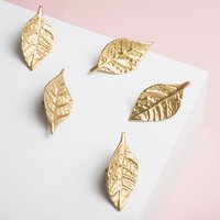 Blatt Form Massiv Messing Knauf Küchenschrank Und Schublade Hardware von BeautifulBrassUK