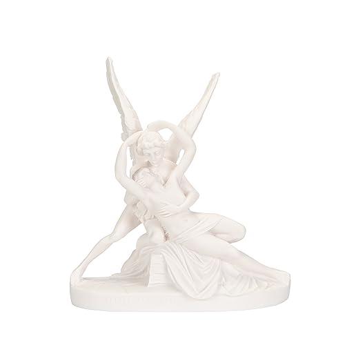 Amor & Psyche Statue Alabaster griechischer Gott Eros und Seele – Nackt-Skulptur, 20,8 cm Amor & Psyche Statue Alabaster griechischer Gott Eros und Seele – Nackt-Skulptur, 20,8 cm von BeautifulGreekStatues