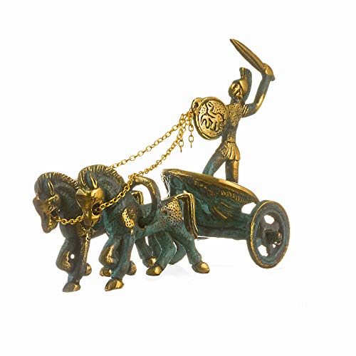 Antike Griechische Achilles Streitwagen Trojanisches Pferd Bronze Massive Handgemachte Skulptur Figurine 11 cm Antike Griechische Achilles Streitwagen Trojanisches Pferd Bronze Massive Handgemachte Skulptur Figurine 11 cm von BeautifulGreekStatues