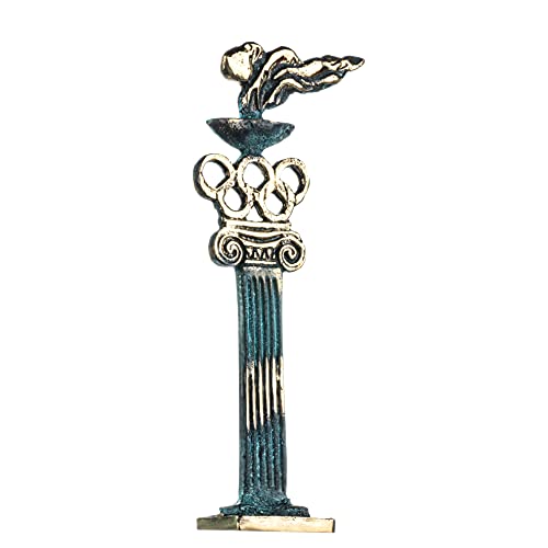 Antike Flamme Olympiade Aus Massiver Bronze Handgemachte Statue 17 cm von BeautifulGreekStatues