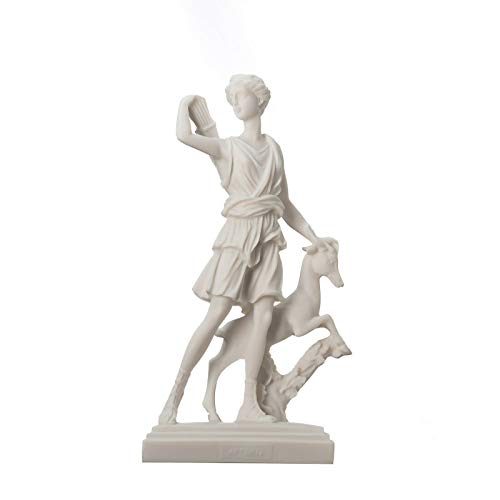 Artemis Diana von Versailles Jägerin mit Hirsch Statue Griechisch Roman 25.5 cm von BeautifulGreekStatues