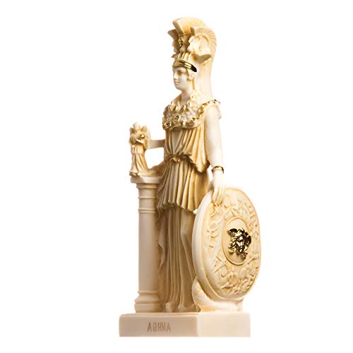 Athena Parthenos Varvakeion hält mit Medusenschild Griechische Göttin Alabaster Statuen Gold 27cm Athena Parthenos Varvakeion hält mit Medusenschild Griechische Göttin Alabaster Statuen Gold 27cm von BeautifulGreekStatues