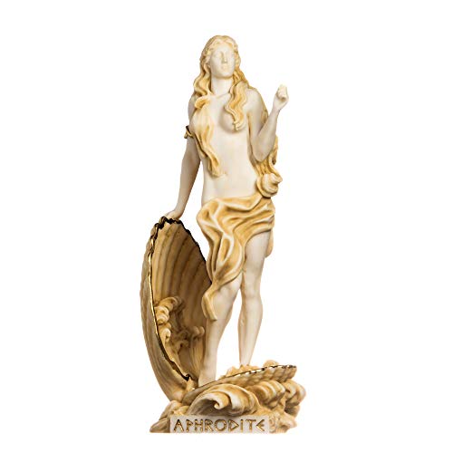 Aufgehende Venus Aphrodite Zeus Tochter Griechische Göttin Goldfarbene Statue Skulptur 34 cm von BeautifulGreekStatues
