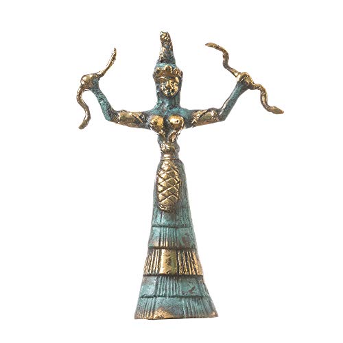 BeautifulGreekStatues Ariadne Minoanische Schlange Schlange Göttin Museum Replik Knossos handgefertigt Bronz 17 cm BeautifulGreekStatues Ariadne Minoanische Schlange Schlange Göttin Museum Replik Knossos handgefertigt Bronz 17 cm von BeautifulGreekStatues