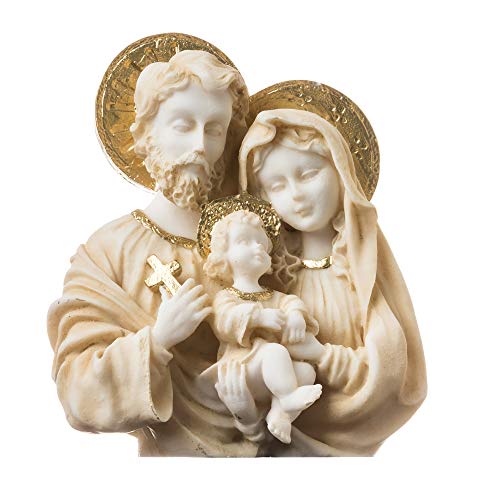 BeautifulGreekStatues Heilige Familie, Jesus Christus, Maria Josef, Statue, religiös, handbemalt, 12 cm von BeautifulGreekStatues