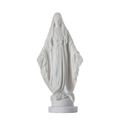 BeautifulGreekStatues Jungfrau Maria Statue Alabaster, 17,3 cm von BeautifulGreekStatues