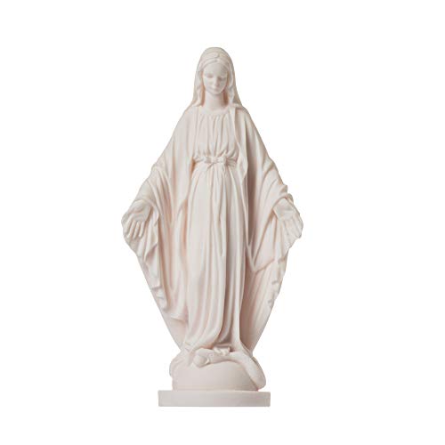 BeautifulGreekStatues Jungfrau Maria Statue Madonna Alabaster 22,9 cm von BeautifulGreekStatues