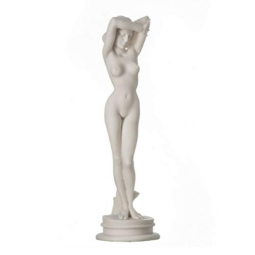 BeautifulGreekStatues Nackte nackt sexy weibliche Frau Aphrodite Alabaster Statue Skulptur 25cm von BeautifulGreekStatues