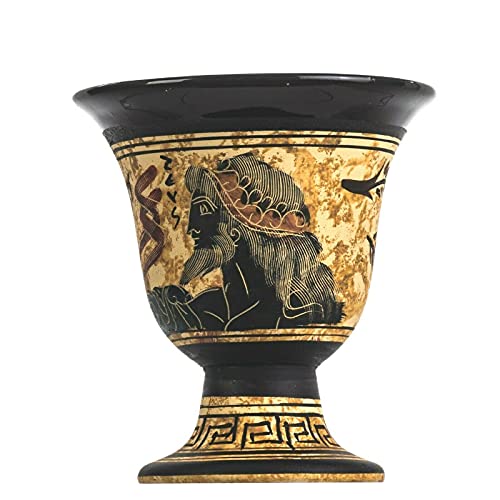 BeautifulGreekStatues Pythagoras Tasse der Gerechtigkeit Pythagoras Fair Tasse Antike griechische Gott Zeus handbemalt Keramik nutzbar von BeautifulGreekStatues