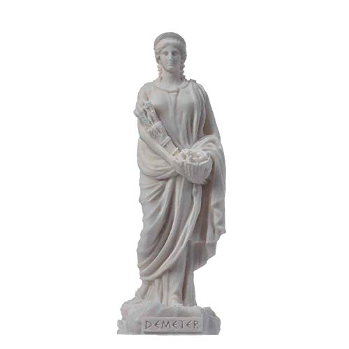 Demeter Göttin der Ernte und Landwirtschaft, Alabaster, Statue, 17 cm von BeautifulGreekStatues