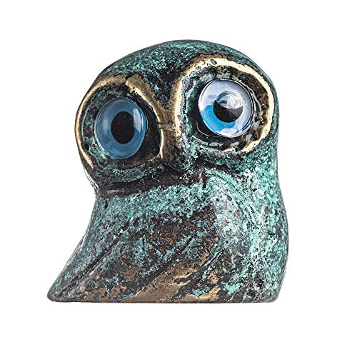 Eule der Athener Weisheit Massive Bronze Griechische Grün-Gold Handgefertigte Miniatur Eule der Athener Weisheit Massive Bronze Griechische Grün-Gold Handgefertigte Miniatur von BeautifulGreekStatues