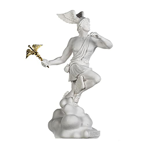 Hermes Mercury Gott Zeus Son Römische Statue Alabaster 33 cm Hermes Mercury Gott Zeus Son Römische Statue Alabaster 33 cm von BeautifulGreekStatues