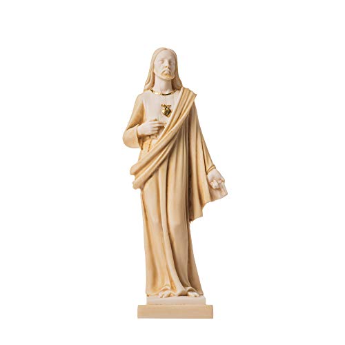 Herr Jesus Christus Statue Alabaster Gold Ton 25.5 cm von BeautifulGreekStatues