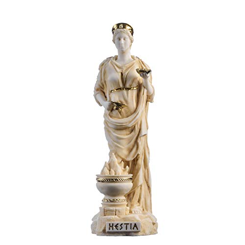 Hestia Statue Göttin des Herdes Heimatfamilie und des Staates Alabaster, Goldton, 22 cm Hestia Statue Göttin des Herdes Heimatfamilie und des Staates Alabaster, Goldton, 22 cm von BeautifulGreekStatues