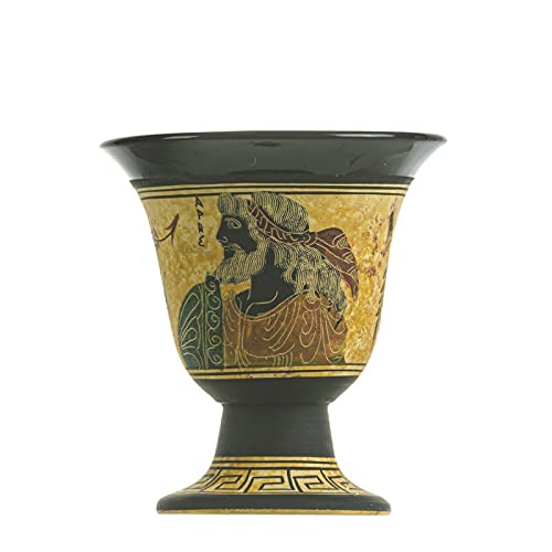 Pythagoras Tasse der Gerechtigkeit Pythagoras Fair Becher altgriechischer Gott Ares handbemalt Keramik nutzbar von BeautifulGreekStatues