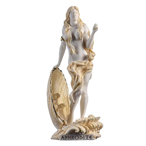 Rising Venus Aphrodite Zeus Tochter griechische Göttin Goldton Statue Skulptur 23 cm von BeautifulGreekStatues