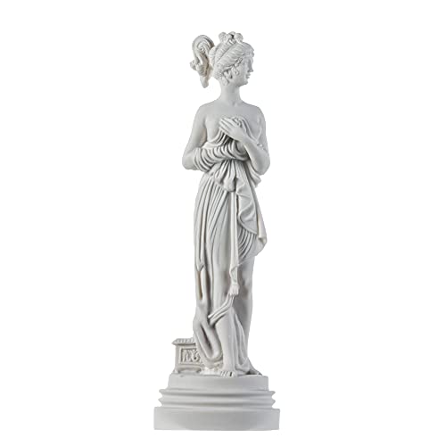 Sappho Antiker griechischer Dichter Lesbos nackte weibliche Figur Alabaster-Statue 30 cm von BeautifulGreekStatues