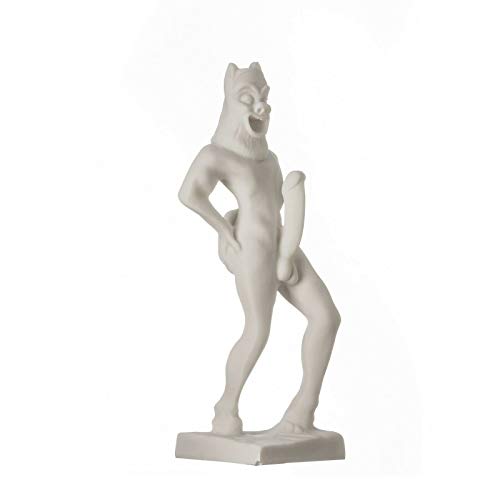 Satyr Pan Panas griechische römische Statue, handgefertigt, Alabaster, männliche Figur, 22 cm von BeautifulGreekStatues