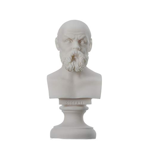 Sokrates Antike Griechische Philosoph Büste Skulptur Statue 470-399 V. 15 cm von BeautifulGreekStatues