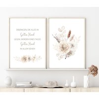 Christliche Poster Im Set | Spruch von BeautifulThingsWedel