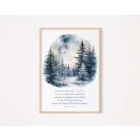 Christliches Poster | 1.johannes 4, 9 Weihnachten von BeautifulThingsWedel