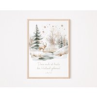 Christliches Poster | Lukas 2, 11 Weihnachten Christliches Poster | Lukas 2, 11 Weihnachten von BeautifulThingsWedel