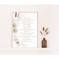 Poster Mit Christlichem Spruch | Gott Ist ... Blumen von BeautifulThingsWedel