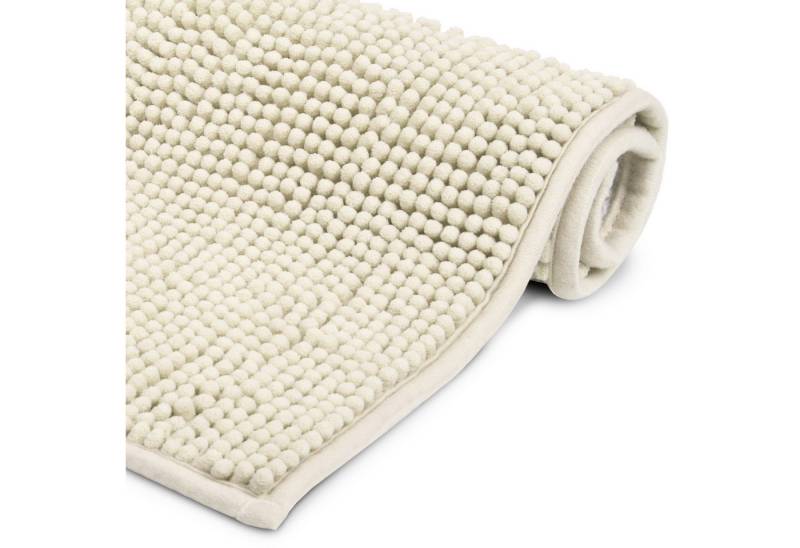 Beautissu Badematte BeauMare FL, Polyester, Mikrofaser, rechteckig, ruschfester Badezimmerteppich von Beautissu
