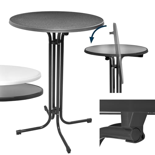 Beautissu 2er Set Stehtisch Grau klappbar Ø80cm Bellini – Stabiler Outdoor Bistrotisch Wetterbeständig höhenverstellbarer Fuß, leichte Montage Halterung vormontiert – Kratzfest Gastro Partytisch Rund Beautissu 2er Set Stehtisch Grau klappbar Ø80cm Bellini – Stabiler Outdoor Bistrotisch Wetterbeständig höhenverstellbarer Fuß, leichte Montage Halterung vormontiert – Kratzfest Gastro Partytisch Rund von Beautissu